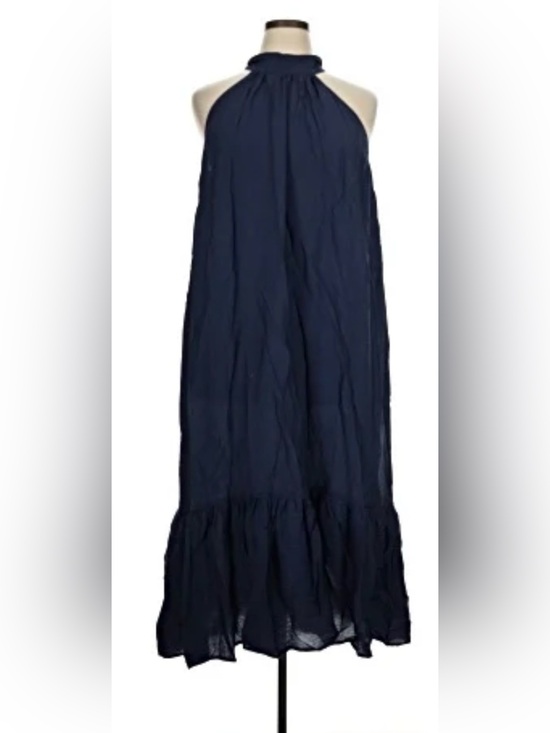 torrid Dresses & Skirts - TORRID Women's Navy Blue Maxi dress - Gathered Hem